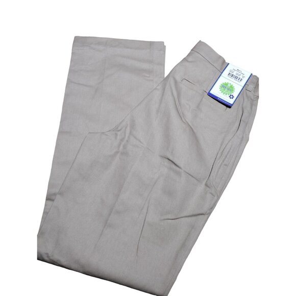 Real School School Uniform Khaki Men's Flat Front Pant Size 30 - Picture 1 of 5